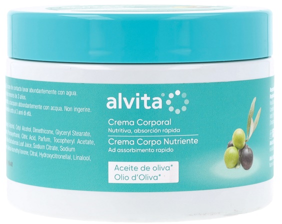 ALVITA CREMA CORPO NUTRIENTE OLIO D'OLIVA 300 ML - farmaidea24.com