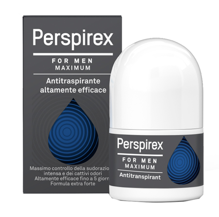 PERSPIREX FOR MEN MAXIMUM ANTITRASPIRANTE ROLL ON 20 ML - farmaidea24.com