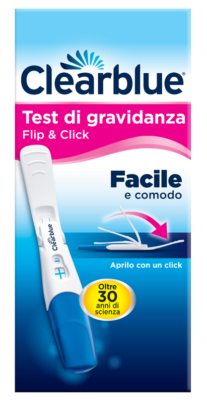 TEST DI GRAVIDANZA CLEARBLUE FLIP & CLICK 1 PEZZO - farmaidea24.com