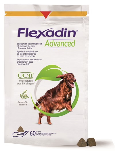 FLEXADIN ADVANCED CANE TUTTE LE TAGLIE 60 TAVOLETTE APPETIBILI - farmaidea24.com
