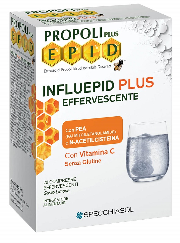 INFLUEPID PLUS EFFERVESCENTE PEA 20 COMPRESSE - farmaidea24.com