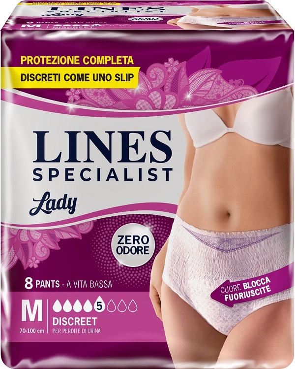 LINES SPECIALIST PANTS DISCREET M FARMA 8 PEZZI - farmaidea24.com