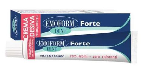 CREMA ADESIVA EMOFORM DENT FORTE PER PROTESI DENTALI 70 G - farmaidea24.com