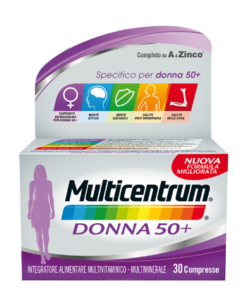 MULTICENTRUM DONNA 50+ 60 COMPRESSE - farmaidea24.com