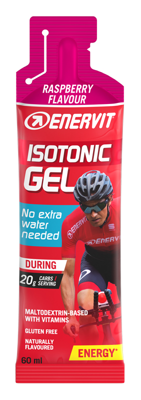 ENERVIT SPORT ISOTONICGEL RASPBERRY 60 ML - farmaidea24.com