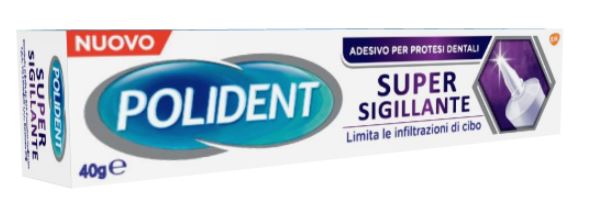 POLIDENT SUPER TENUTA+SIGILLANTE ADESIVO PROTESI DENTALE 40 G - farmaidea24.com