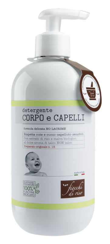 FIOCCHI DI RISO DETERGENTE CORPO/CAPELLI TALCO 400 ML - farmaidea24.com