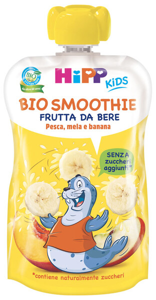 HIPP BIO SMOOTHIES MELA/BAN/PESCA 120 ML - farmaidea24.com