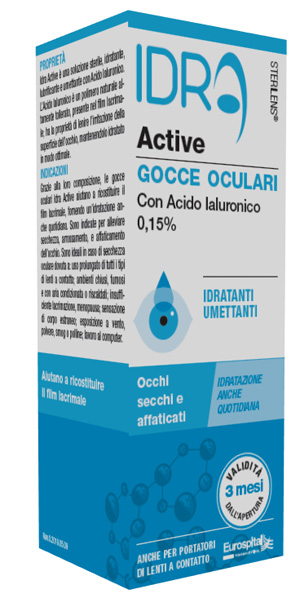 GOCCE OCULARI STERILENS IDRA ACTIVE 10 ML CON ACIDO IALURONICO 0,15% - farmaidea24.com