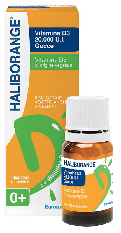HALIBORANGE VITAMINA D3 20000 UI GOCCE 8 ML - farmaidea24.com