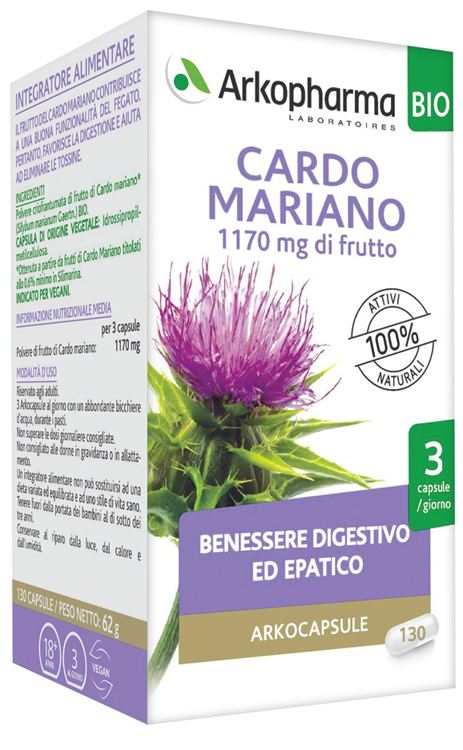 ARKO CAPSULE CARDO MARIANO BIO 130 CAPSULE - farmaidea24.com