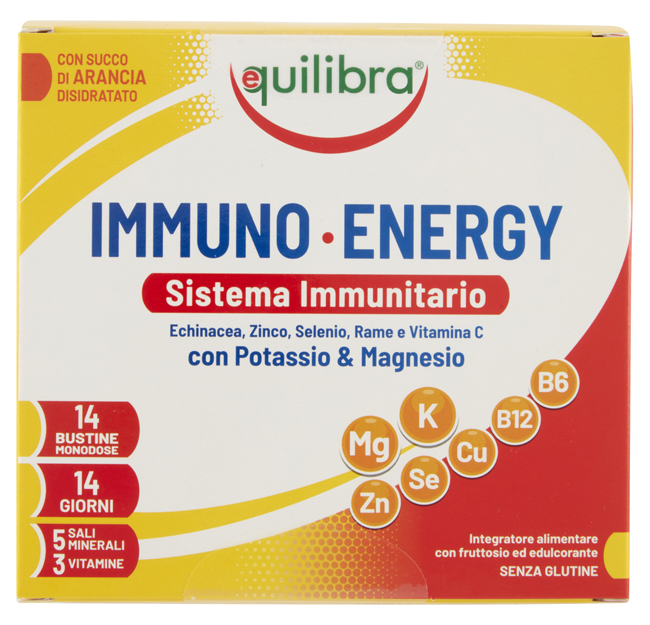 IMMUNO ENERGY SISTEMA IMMUNITARIO POTASSIO & MAGNESIO 14 BUSTINE MONODOSE - farmaidea24.com