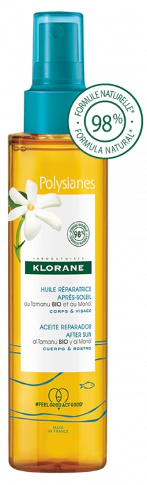 KLORANE OLIO RISTRUTTURANTE DOPOSOLE AL TAMANU E MONOI 150 ML - farmaidea24.com
