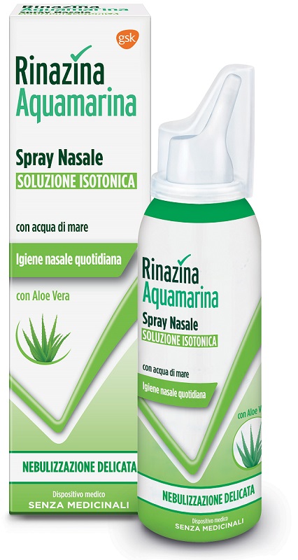 RINAZINA AQUAMARINA ISOTONICA ALOE SPRAY NEBULIZZAZIONE DELICATA 100 ML - farmaidea24.com