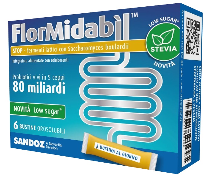 FLORMIDABIL STOP 6 BUSTINE CON STEVIA - farmaidea24.com