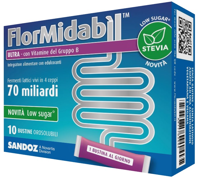 FLORMIDABIL ULTRA 10 BUSTINE CON STEVIA - farmaidea24.com