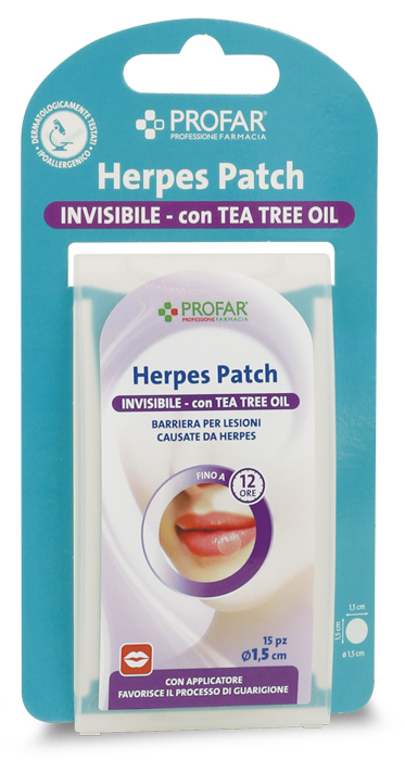 PROFAR HERPES PATCH CON TEA TREE 15 PEZZI - farmaidea24.com