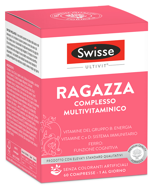 SWISSE MULTIVITAMINICO RAGAZZA 60 COMPRESSE - farmaidea24.com
