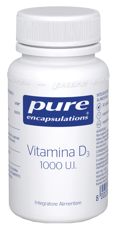 PURE ENCAPSULATIONS VITAMINA D3 30 CAPSULE - farmaidea24.com