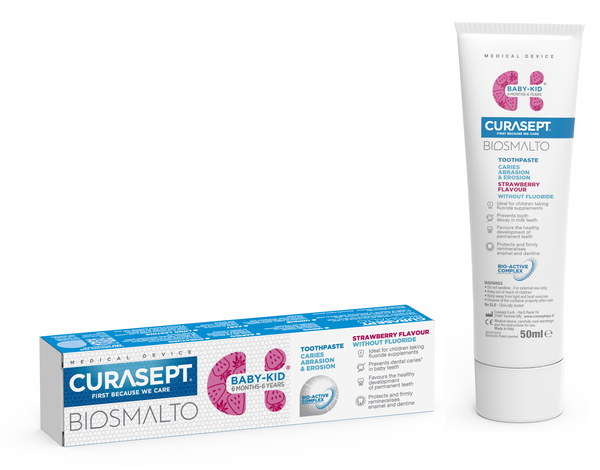 CURASEPT BIOSMALTO BABY KID SENZA FLUORO 50 ML - farmaidea24.com