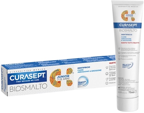 CURASEPT BIOSMALTO DENTIFRICIO JUNIOR 75 ML - farmaidea24.com