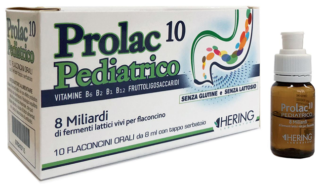 PROLAC10 PEDIATRICO FERMENTI LATTICI 10 FLACONCINI 8 ML - farmaidea24.com