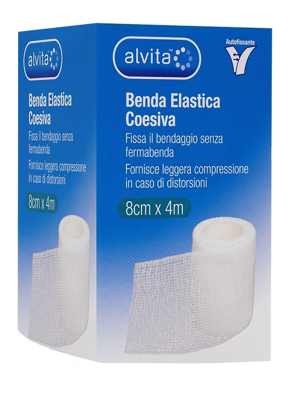 BENDA ELASTICA AUTOADESIVA ALVITA 8X4CM - farmaidea24.com