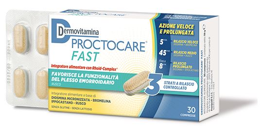 DERMOVITAMINA PROCTOCARE FAST 30 COMPRESSE - farmaidea24.com