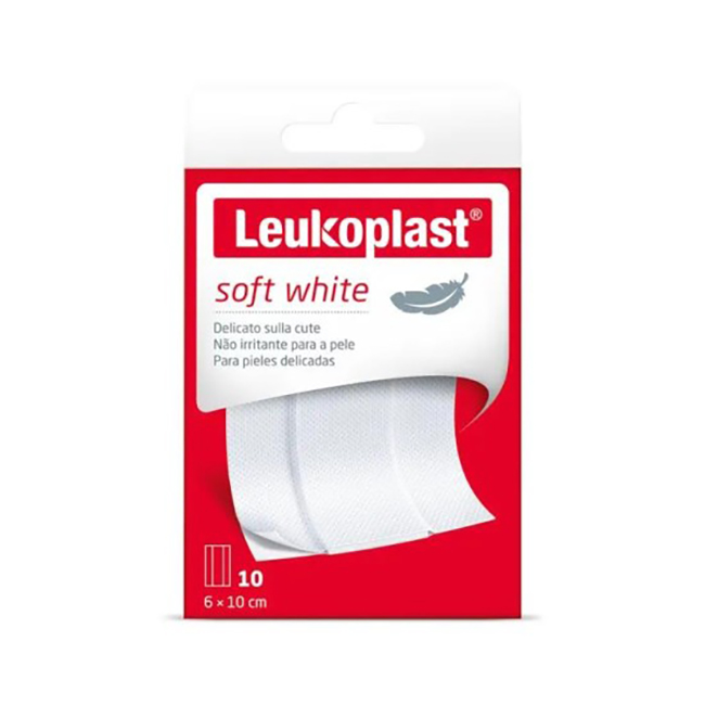 LEUKOPLAST SOFT WHITE 100 X 6 CM 10 PEZZI - farmaidea24.com