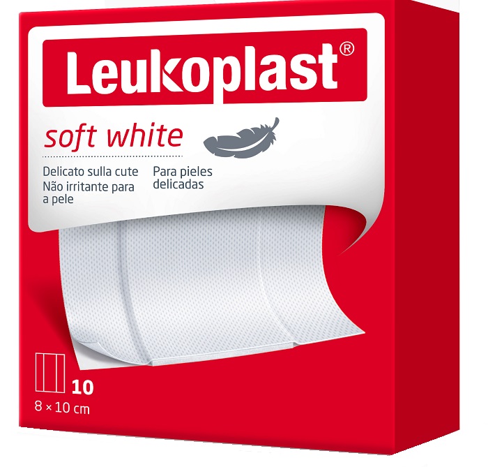 LEUKOPLAST SOFT WHITE 100 X 8 CM 10 PEZZI - farmaidea24.com