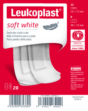 LEUKOPLAST SOFT WHITE 20 PEZZI ASSORTITI - farmaidea24.com