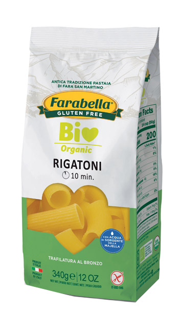FARABELLA BIO RIGATONI MAIS-RISO 340 G - farmaidea24.com