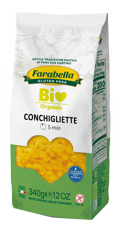 FARABELLA BIO CONCHIGLIETTE MAIS-RISO 340 G - farmaidea24.com