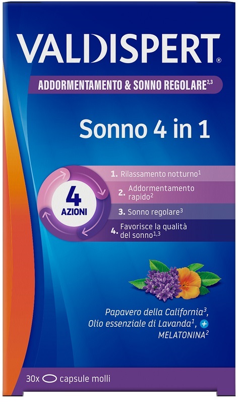 VALDISPERT SONNO 4 IN 1 30 CAPSULE MOLLI - farmaidea24.com