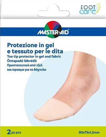 PROTEZIONE IN GEL E TESSUTO MASTER-AID FOOTCARE PUNTA DEI PIEDI 2 PEZZI C16 - farmaidea24.com