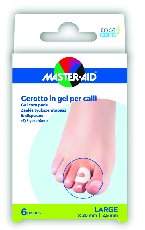 CEROTTO PROTEZIONE CALLI MASTER-AID FOOTCARE IN GEL LARGE 6 PEZZI B11 - farmaidea24.com