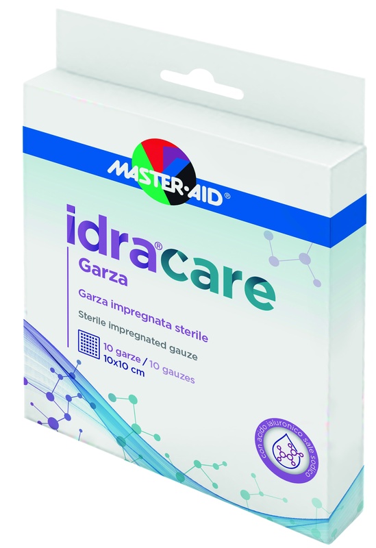 MASTER-AID IDRACARE GARZA IMPREGNATA 10X10 CM 10 PEZZI - farmaidea24.com