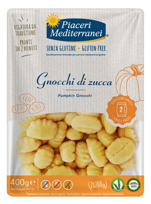 PIACERI MEDITERRANEI GNOCCHI DI ZUCCA 400 G - farmaidea24.com