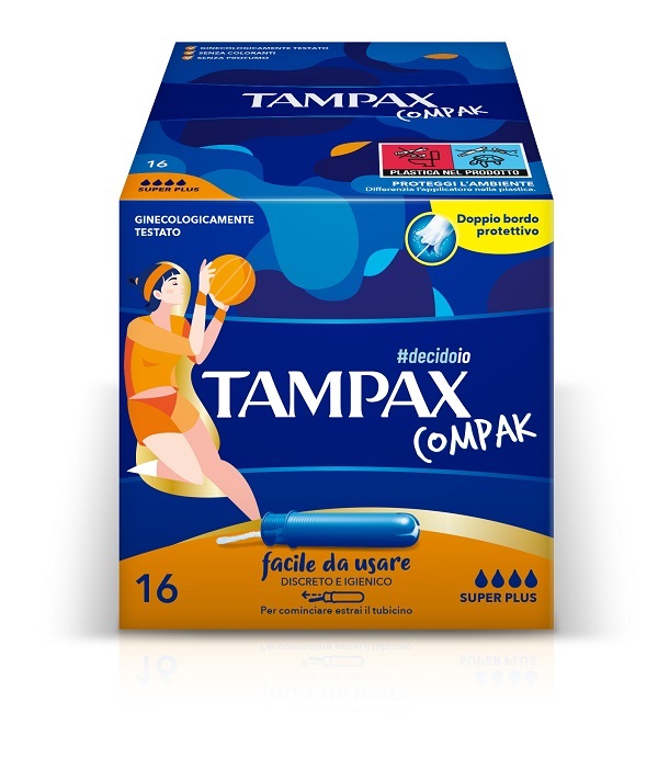 TAMPAX COMPAK ASSORBENTE INTERNO SUPER PLUS 16 PEZZI - farmaidea24.com