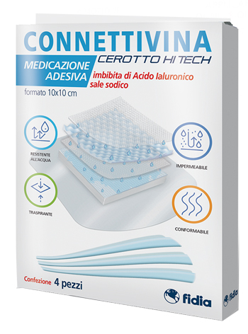 CEROTTO CONNETTIVINA HITECH 10 X 10 CM 4 PEZZI - farmaidea24.com