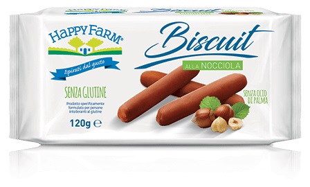 HAPPY FARM BISCUIT NOCCIOLA 120 G - farmaidea24.com