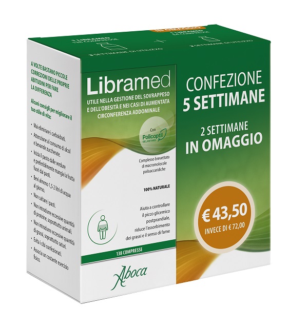 LIBRAMED TRATTAMENTO 5 SETTIMANE 138 + 84 COMPRESSE - farmaidea24.com