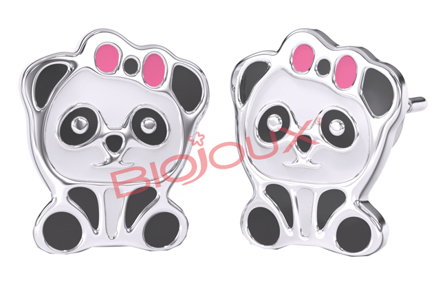 ORECCHINO STERILE BJT711 STS BABY PANDA - farmaidea24.com