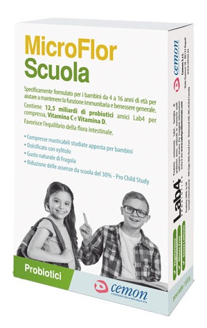 MICROFLOR SCUOLA 30 CAPSULE MASTICABILI - farmaidea24.com