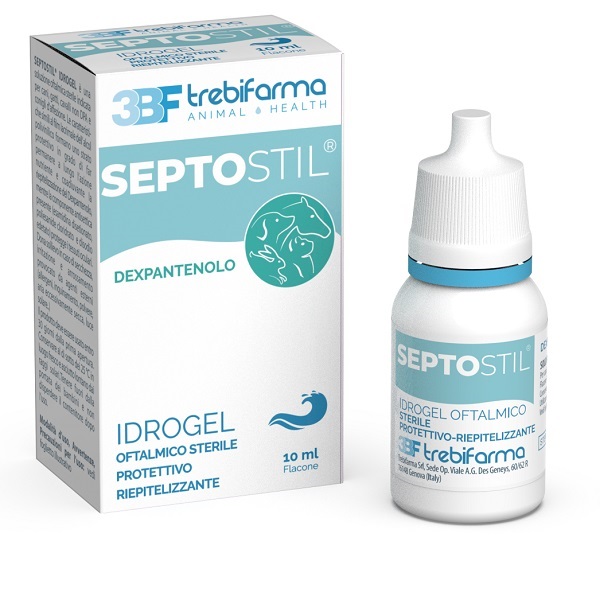 SEPTOSTIL SOLUZIONE OFTALMICA IDRATANTE EPITELIO PROTETTIVA LENITIVA LUBRIFICANTE PER CANI E GATTI 10 ML - farmaidea24.com