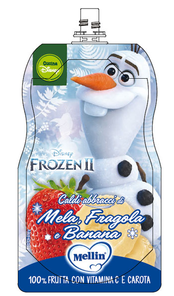 POUCH DISNEY FROZEN MELA FRAGOLA BANANA 110 G - farmaidea24.com