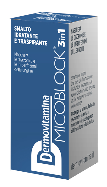 DERMOVITAMINA MICOBLOCK 3 IN 1 SMALTO IDRATANTE E TRASPIRANTE BLU 5 ML - farmaidea24.com