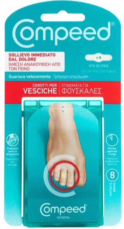 COMPEED CEROTTI PER VESCICHE DITA PIEDI 8 PEZZI CARTON - farmaidea24.com