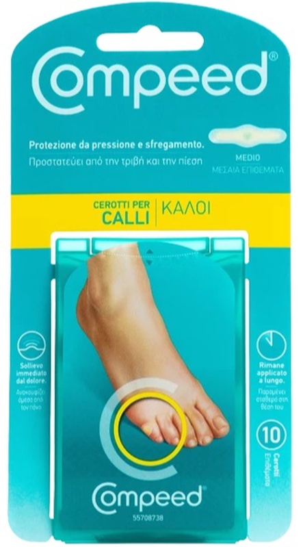 COMPEED CEROTTI PER CALLI MEDIO 10 PEZZI - farmaidea24.com