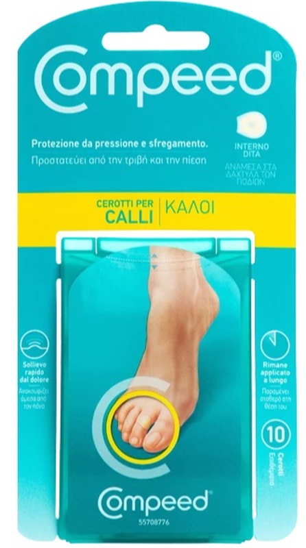 COMPEED CEROTTI PER CALLI INTERNO DITA 10 PEZZI - farmaidea24.com